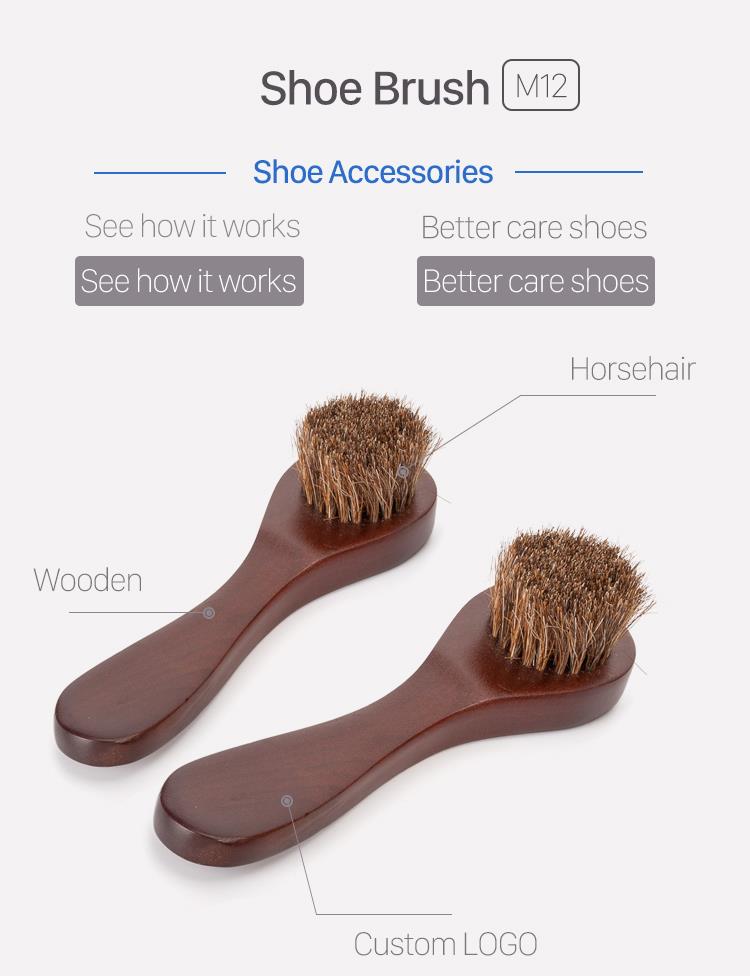 horsehair shoe brush 
