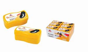 BIKI Instant Shoe Shine Sponge for Leather Shoes Old Style